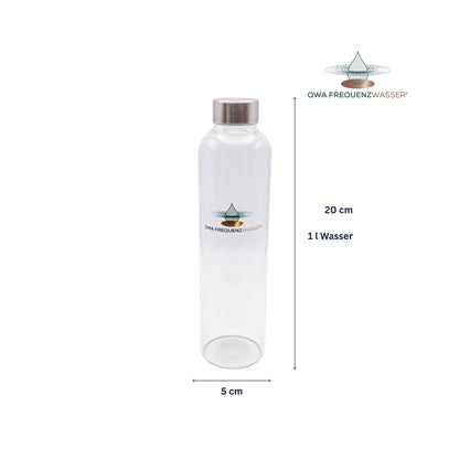 QWA Trinkflaschen-Set 0,75l inkl. QWA Frequenz-Untersetzer