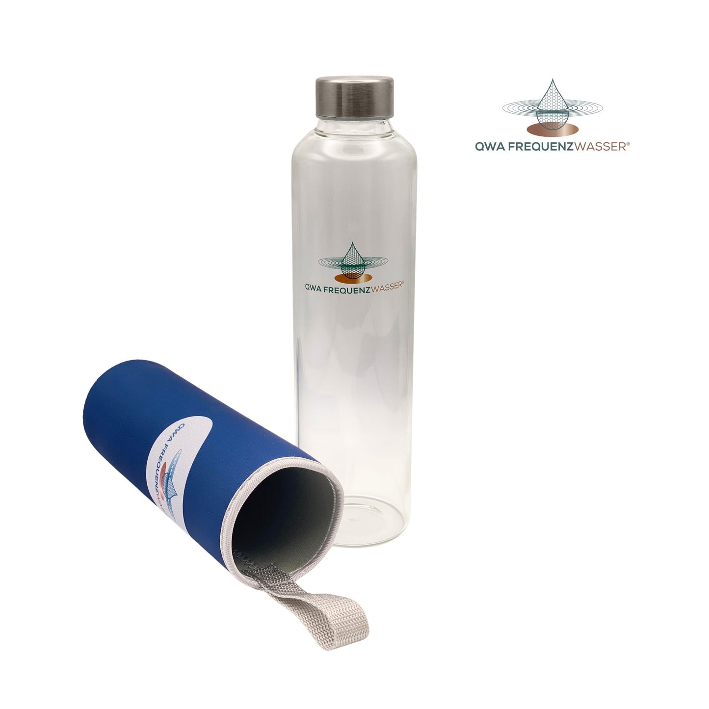 QWA Trinkflaschen-Set 0,75l inkl. QWA Frequenz-Untersetzer