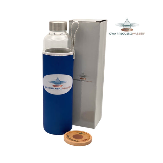 QWA Trinkflaschen-Set 0,75l inkl. QWA Frequenz-Untersetzer